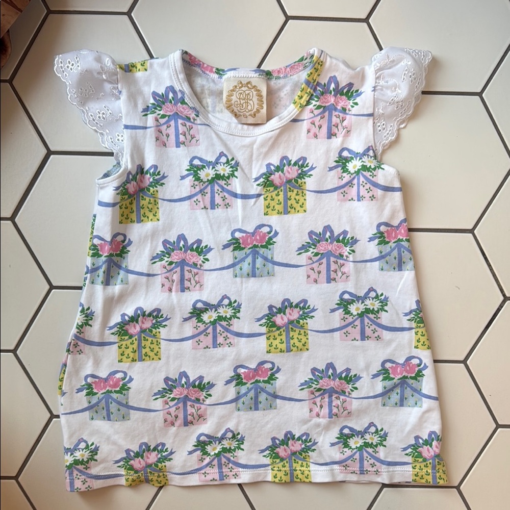 Colorful Gift Print Kids Top